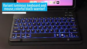 10 Inch Backlit Keyboard And Mouse Set LED RGB Colorful Backlight Bluetooth Wireless Keyboard Connection Rechargeable