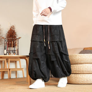 plus Size Mens Dragon Patterned Lounging Pants Winter Sports Trousers Loose Casual Harlan Pants Orlon Fleece Wide Leg Pants