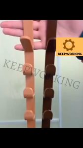 KEEPWORKING  Door Hanger Hook Rack with 5 Hooks for Hanging Clothes Over The Door Towel Rack Coat Hanger for Bathroom Living Room