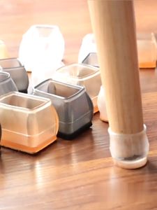 AI-C1071 Cover Sarung Kursi / Alas Pelindung Kaki Meja Kursi Bulat Persegi Anti Slip Bahan Premium