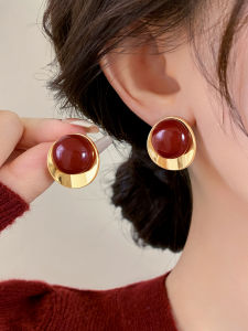 Pianist | Red Pearl S925 Sterling Silver Earrings