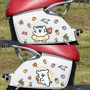 สติ๊กเกอร์ตกแต่งรถจักรยานยนต์แบบกันน้ำลายสุนัขลายเส้น ป้ายตกแต่งกันกระแทกแบบไม่มีรอย ปิดกันลมแบบไร้รอยต่อ