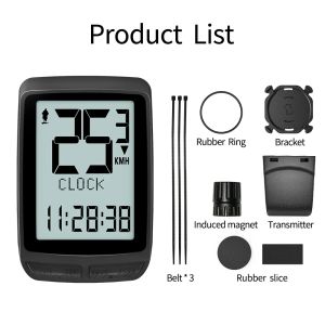 Máy Tính Xe Đạp Không Dây Với Pin Có Thể Thay Thế Đồng Hồ Đo Tốc Độ Đồng Hồ Đo Quãng Đường Đồng Hồ Bấm Giờ Màn Hình 2.2 Inch Dành Cho Xe Đạp