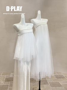 D-PLAY | Elegant Breathable White Chiffon Camisole