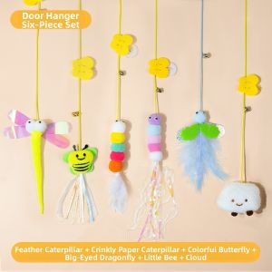 7o | Self Entertainment Hanging Cat Toy with Feather and Bell