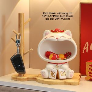 KAQIAO | Trang Trí Lưu Trữ Mèo May Mắn Mới