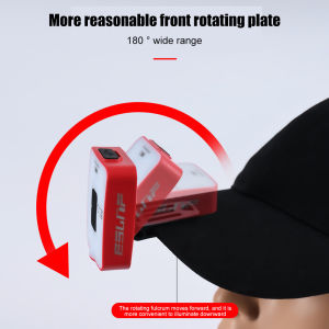 เหนี่ยวนำหมวกคลิปแสง USB ชาร์จกันน้ำ XPG + ซังไฟหน้าตั้งแคมป์กลางแจ้งน้ำท่วมไฟไฟหน้าแบบพกพาสมาร์ทเซ็นเซอร์ตกปลาแสงโคมไฟ