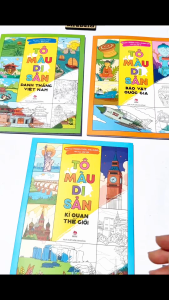 Sách Tô màu di sản - Kì quan thế giới Bảo vật quốc gi.a Danh thắng Việt Nam - NXB Kim Đồng