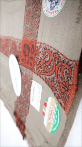 Sorban YASMEEN Kashmiri 605 Motif Sulam Ringan Persegi