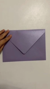 Wedding Invitation Envelopes 5R Size Lilac 5pcs Pearl Shine Paper