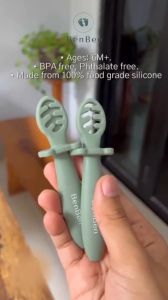 BenBen Premium Silicone Baby Pre Spoon with Case Sendok Makan Bayi BLW MPASI