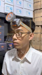 SENTER KEPALA LED DONY 20 WATT KL-158 "SILVER BARU" ORI ANTI AIR OUTDOOR UKURAN SEDANG