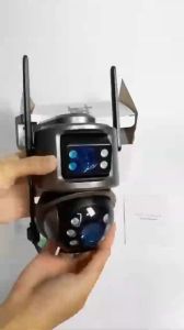 ICSEE CCTV A32 Dual lens Cctv Wireless Connect Phone 360° indoor and outdoor/ Full Color Night Vision /Alarm warning | Two-way Call | AI Human Detection HD 1080P Wifi Camera