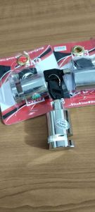 KUNCI DICK CAKRAM MODEL BULAT CHROME UNIVERSAL BAHAN TERBUAT DARI BESI DAN ANTI AIR PENGAMAN SEPEDA MOTOR