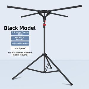 Foldable Windproof Indoor Clothes Drying Rack