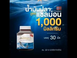 รวม Ze-Mega3 น้ำมันปลาจากแซลมอน Mega3 Fish Oil น้ำมันปลา แซลมอน โอเมก้า 3 สูง หัวใจ หลอดเลือด[ Mega 30 เม็ด 1 ขวด - MEGA01 ] [ Mega 90 เม็ด 1 ขวด-MEGA03 ]