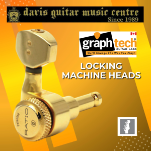 Graphtech PRL-8721-G0 Machine Head 6 in 1 Locking for Electric Guitar