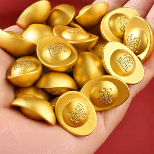 SHANYANG | Wealth Attracting Mini Solid Brass Gold Ingot Ornament One Tael