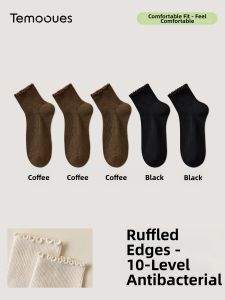 Antibacterial Anti-Pilling Cotton Ladies Mid Calf Socks