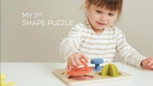Taf Toys ปริศนารูปทรงอันแรกของฉัน My First Shapes Puzzle ของเล่นเสริมพัฒนาการ 18 เดือน ขึ้นไป