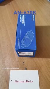 Kampas Rem Depan Brake Pad Akebono AN-670K Untuk Toyota Alphard & Vellfire 2002-2008