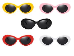 NIRVANA Kurt Cobain Sunglasses Kacamata Pria WanitaOval Alien Nevermind