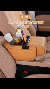 Car Armrest Storage Box Multifunctional Tissue Box Cup Holder Universal Car Center Console Organizer
