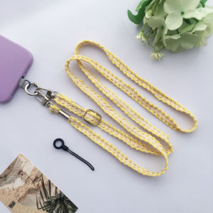 Adjustable Length Phone Case Lanyard Creative Versatile Camera Bag Strap Womens Stylish Summer Color Alloy Mobile Accessory
