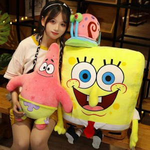   Original Peluche Spongebob Patrick Star Eugene H. Krabs Gary the Snail Plush Toy Throw Pillow Cute Plushies Decorations Gift