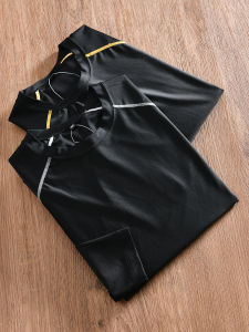 เสื้อยืดแขนยาวทรงสลิมฟิตสำหรับฝึกซ้อมกีฬาในช่วงฤดูร้อนสำหรับผู้ชาย เสื้อยืดคอตตอนแห้งเร็ว ทรงหลวม ทรงปกติ เสื้อผ้าทำงาน