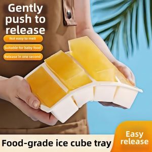 Silicone Food-Grade Long Ice Cube Mold Large Size Easy Demolding