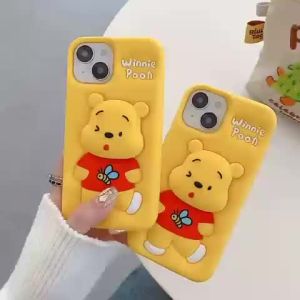 CASE 3D WINNIE POOH XR X XS 11 12 13 14 15 11PRO 12PRO 11 PROMAX SILICON 3D PREMIUM