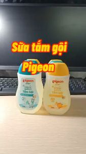 Tắm gội Pigeon sữa tắm gội toàn thân 2 trong 1 dưỡng ẩm cho bé không Paraben sản phẩm dành cho bé sơ sinh và trẻ nhỏ