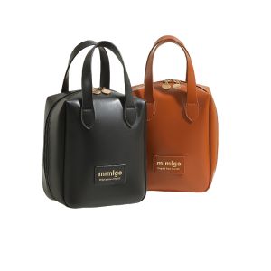 Waterproof Beauty Companion Portable Ins Style Shell PU Leather Cosmetic Bag for Travel B06
