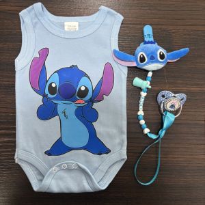 Disney | Newborn bib & baby crawling suit Exquisite Cartoon Baby Pacifier All-Round Dust Cover Sanitary Protection Ultra Gentle Teething