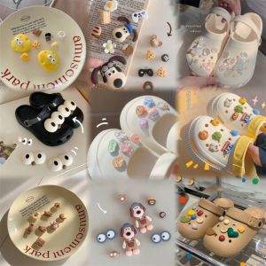 OKDEALS 10pcs Easy to Install Shoe Charms Melody Cinnamoroll DIY Sandals Charms Funny Pearl Shoe Decoration Charms Crocs Shoe