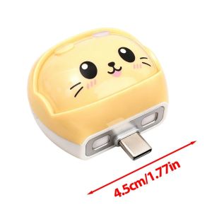 140W Type-C Fully Charged Smart Separator Auto Power-Off Overcharge Protection Cute Playful Cartoon Kitten-Themed Casing
