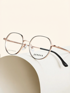 Serova | Vintage Round Frame Anti Blue Light Glasses 301