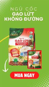 Combo 2 túi: N.Cốc Yến Mạch Hạnh Nhân Hạt Chia ít đường 400G + N.Cốc Gạo Lứt No Sugar[đường ăn kiêng]400G