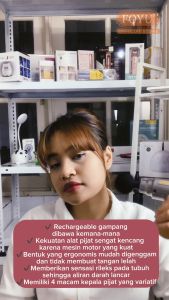 Massage Gun 30W 1800mAh Alat Pijat Elektrik Refleksi Rechargeable 4in1