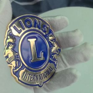 3inch International Lions Eblem High Quality Metal Car Stickers