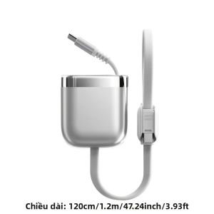 HANNUO | Cáp Sạc Nhanh HANNUO PD240W Có Thể Thu Gọn USB C Sang Type C Cho iPhone Xiaomi Samsung MacBook iPad - Dây Sạc Dữ Liệu
