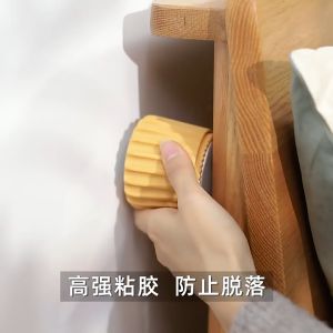 Adjustable Thread Self-adhesive Bed Head Holder Headboard No Noise Anti-shake Anti-collision Table Legs Furniture Heightener Bed Headboard Stopper Adjustable Anti-Scratch ABS Threaded Design Bed Headboard Fixer Household Accessories