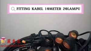 10M KABEL FITTING GANTUNG 5 METER 10 M 10F 20F LAMPU CAFE Gantung 5 METER 10 Lampu KAFE 5 M 10 Fitting Outdoor Lampu taman KAPE 10 Fitting - 10 Meter 5 Fitting -  5 Meter  10Fitting CARNAVAL LAMPU HIAS