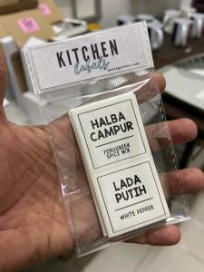 50 Pcs Kitchen Labels DURABLE