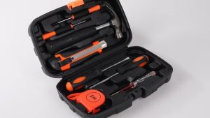 Taffware Alat Set Perkakas Palu Obeng Cutter Meteran 8 in 1