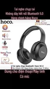 Tai nghe chụp tai không dây Hoco có míc Kết Nối Bluetooth 5.0 Chống Nước Dùng Cho Điện Thoại / Máy Tính ( HÀNG CHÍNH HÃNG )