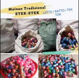 MAINAN BOLA TRADISIONAL ETEK ETEK - MAINAN TEK TEK - MAINAN BOLA JADUL etek etek tek tek lato lato tiktok
