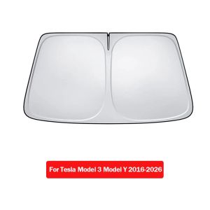 For Tesla Model Y Juniper Model 3 Highland 2025-2020 Front Windshield Sunshade Sun Shade Cover Blockage Foldable Heat Insulation