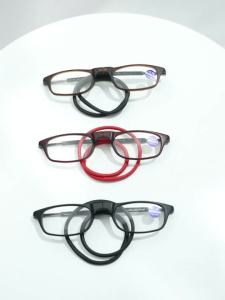 Kính Đọc Sách Nam Nữ Cao Cấp Gọng Từ Tính TR Kiểu Dáng Oval Nhỏ Gọn Dành Cho Nam Và Nữ Tròng Kính Polycarbonate Trắng